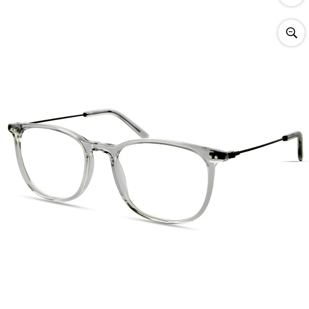 Walmart Men's Rx'able Eyeglasses, Mv003 Ademote, Crystal, 53-18-145
